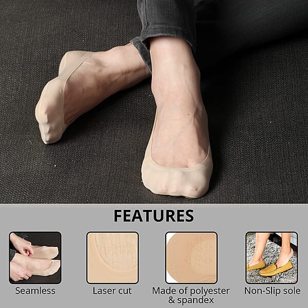 Naturalizer Set Of 3 Ultra Low No-Show Shoe Liner (One Size Fits US Women's Shoe Size 5-9.5)