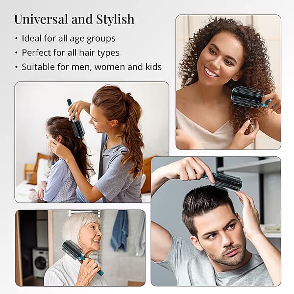 Neomi Portable Easy Clean Rotating Comb - Blue