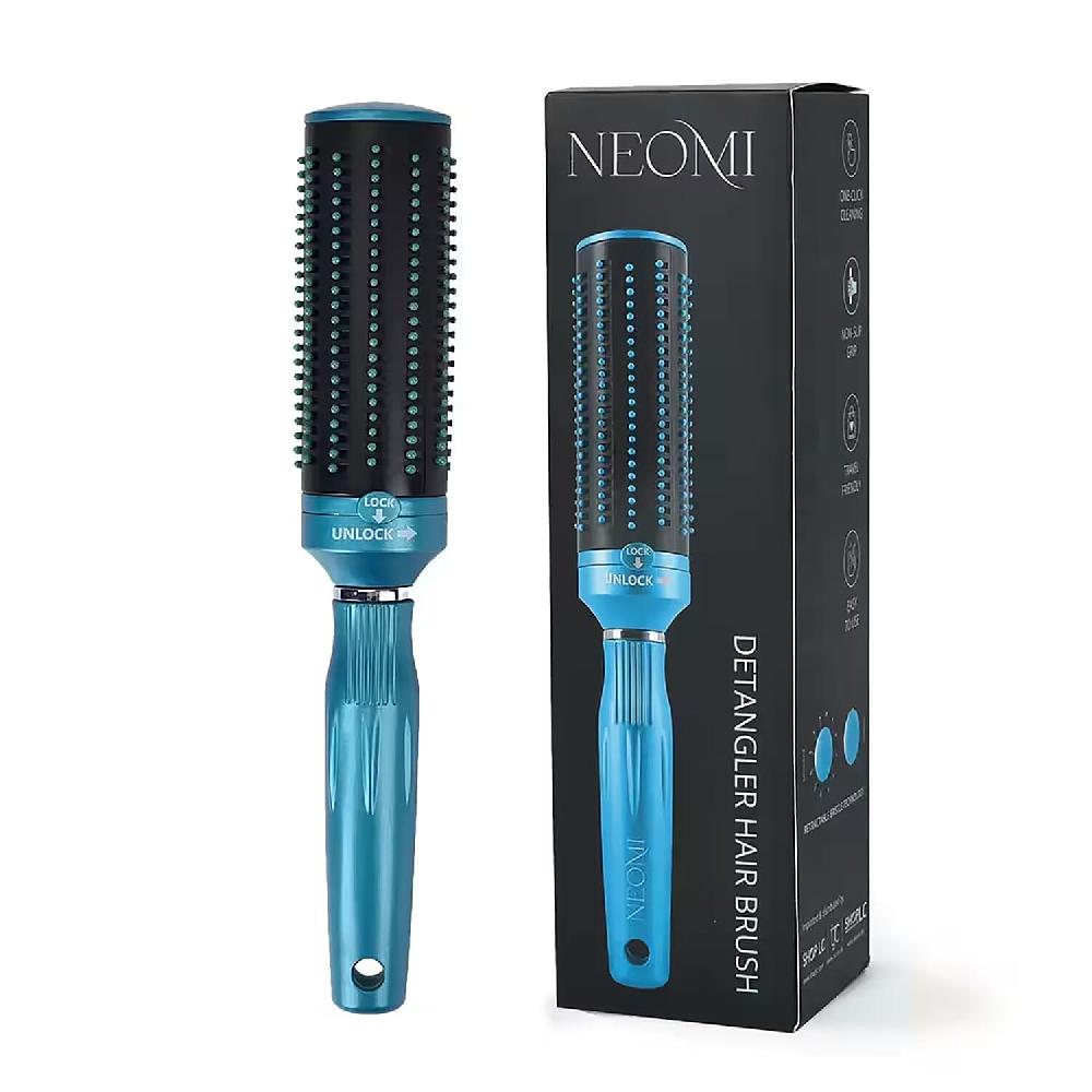 Neomi Portable Easy Clean Rotating Comb - Blue