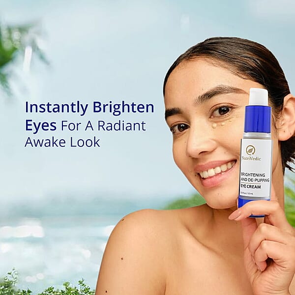 NutriVedic Brightening And De-Puffing Eye Cream (Ships In 5-7 Days)