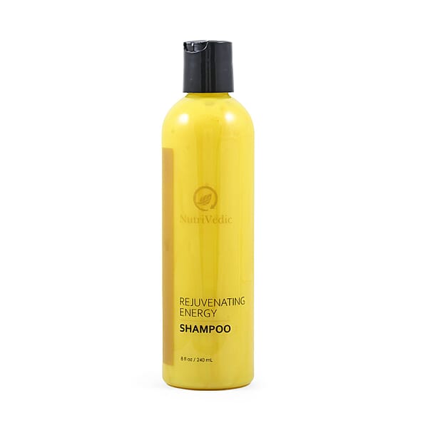 NutriVedic Rejuvenating Energy Shampoo (8 Oz) With Hair & Scalp Serum (1oz) Made In US