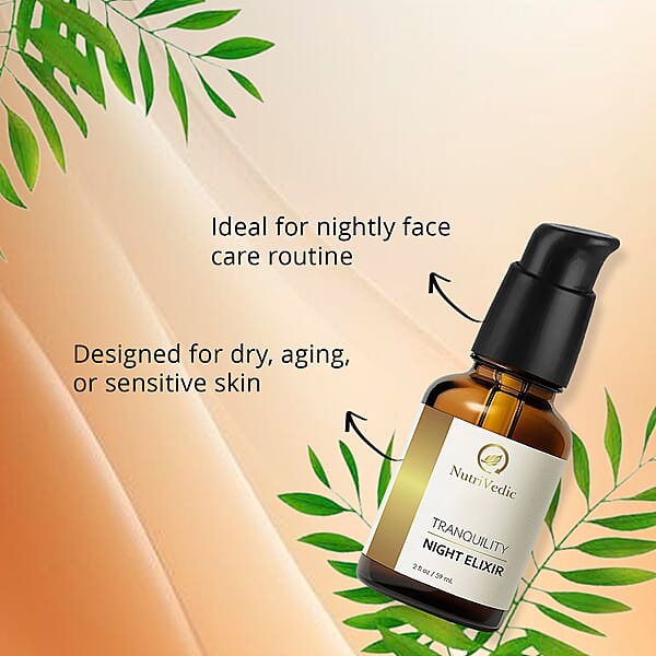NutriVedic Tranquility Night Elixir (2oz) Made In US