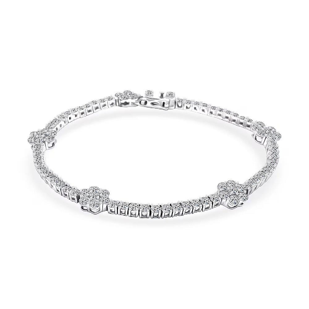 NY CLOSEOUT 950 Platinum Luxuriant Lab Grown Diamond (VVS - EF) Bracelet (13.35 g) (7.25 In) 5.25 ctw