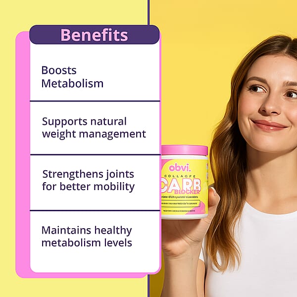 Obvi Collagen Carb Blocker Dietary Supplement (120 Capsules)