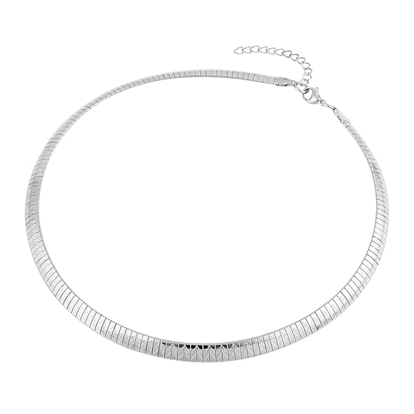 Omega Chain Necklace (18-20 Inches) In Stainless Steel Tarnish-Free Waterproof Sweat Proof Jewelry