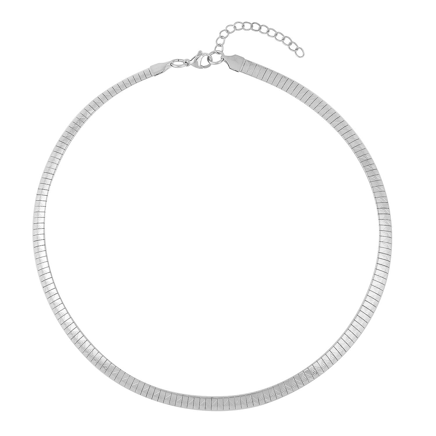 Omega Chain Necklace (18-20 Inches) in Stainless Steel Tarnish-Free Waterproof Sweat Proof Jewelry