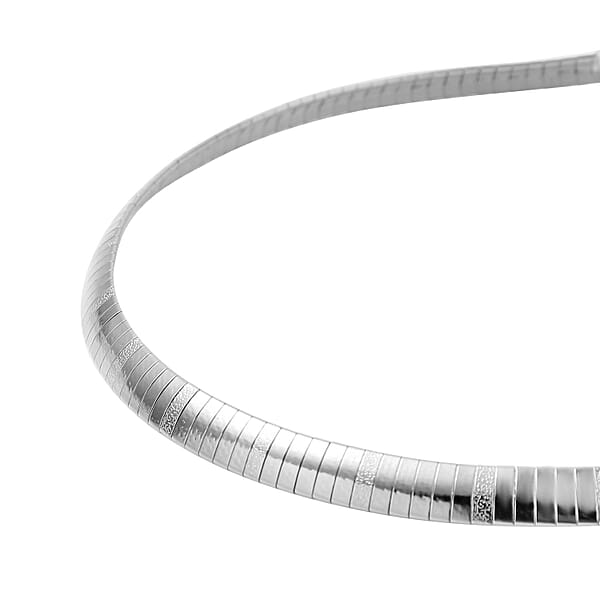 Omega Necklace In Stainless Steel 19.40 Grams 16-18 Inches