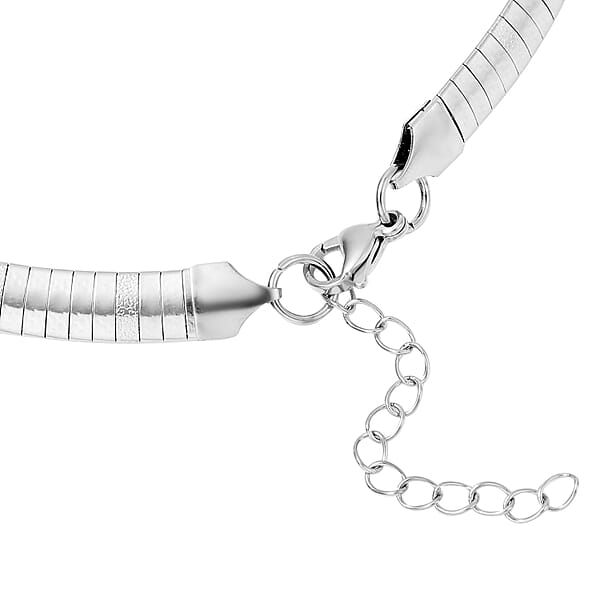 Omega Necklace In Stainless Steel 19.40 Grams 16-18 Inches
