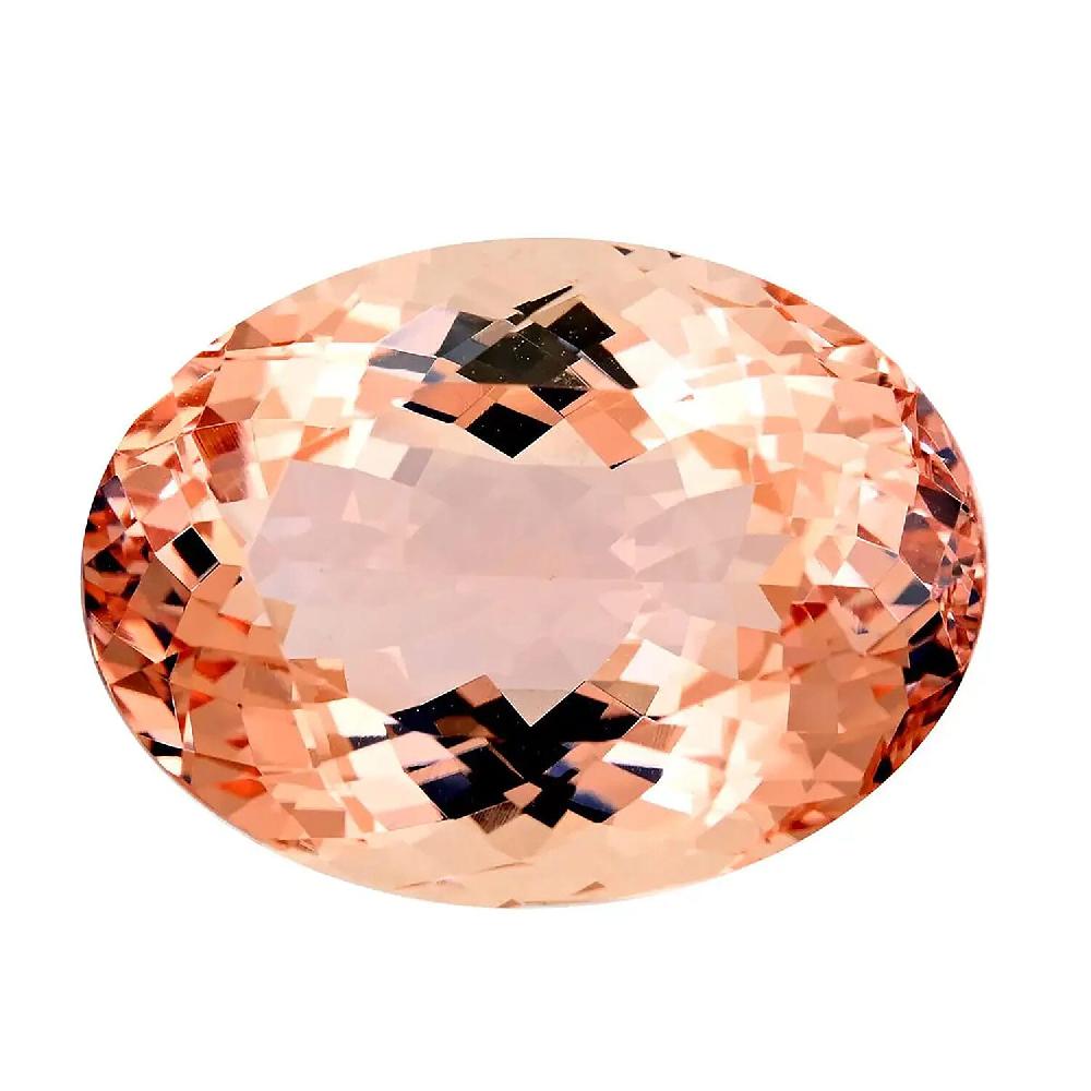 One Of A Kind Certified & Appraised AAAA Marropino Morganite (Oval Free Size) 18.02 ctw