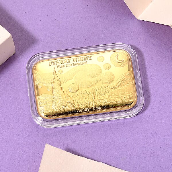 One Time Only 24K Gold Starry Night — Under A Sky Of Wonder Embossed Gold Sheet