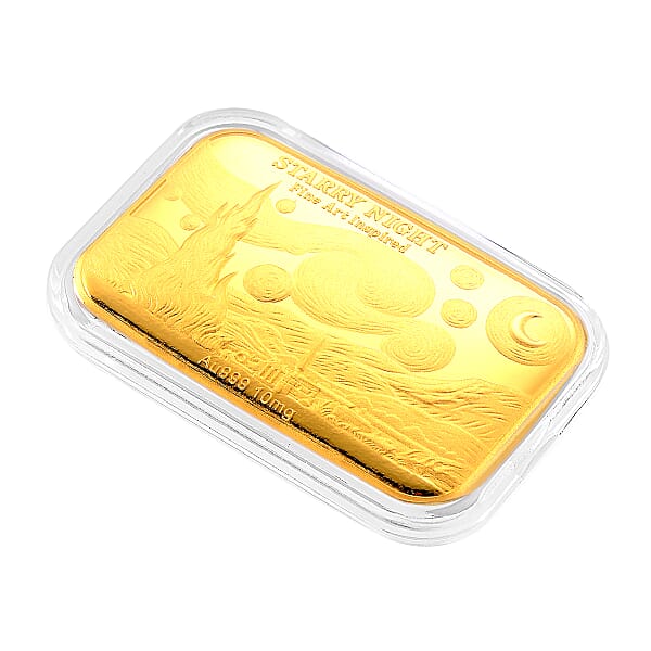 One Time Only 24K Gold Starry Night — Under A Sky Of Wonder Embossed Gold Sheet