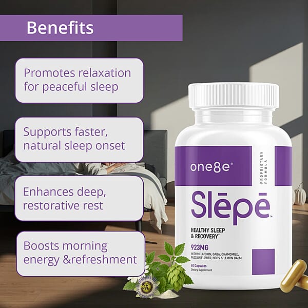 One8e Slepe Healthy Sleep & Recovery Supplement (60 Capsules) Made In US