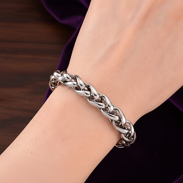 Palma Chain Bracelet In Stainless Steel (7.75-9.75In)
