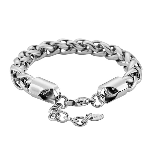 Palma Chain Bracelet In Stainless Steel (7.75-9.75In)