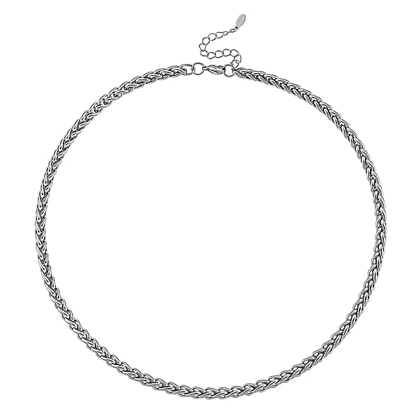 Palma Chain Necklace In Stainless Steel 20-22 Inches