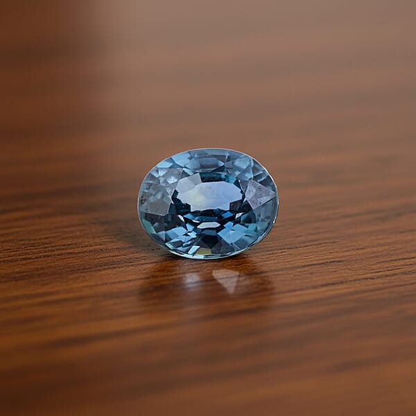 Parti Teal Sapphire (Oval Free Size) 0.70 Ctw