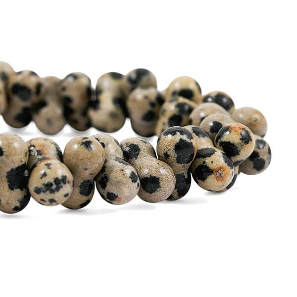 Peanut Dalmation Jasper Stretch Bracelet 116.90 Ctw