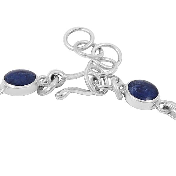 Peruvian Artistry Multi Gemstone Lima Bracelet In Sterling Silver (6.50-7.5In)