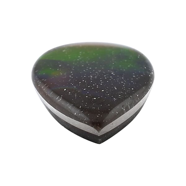 Plain Cut AAAA Canadian Ammolite (Pear 10x7 Mm) 1.30 Ctw