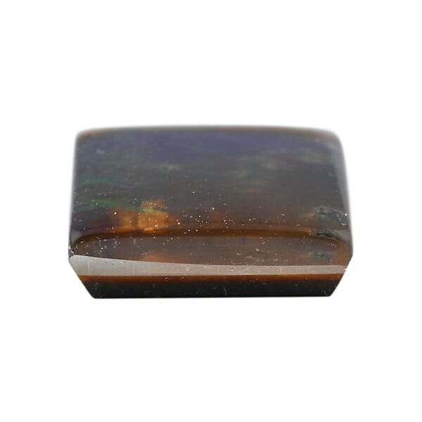 Plain Cut AAAA Canadian Ammolite (Sqr 7 Mm) 1.30 Ctw