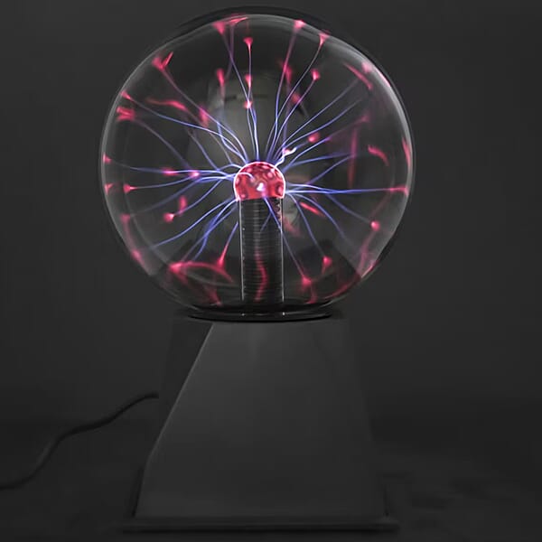 Plasma Ball Light 6 Inches Touch And Sound Activated Lightning