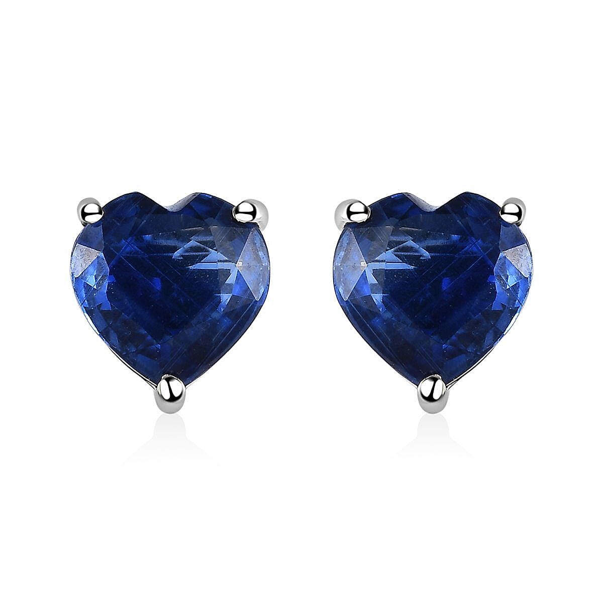 Premium Kashmir Kyanite Earrings in Platinum Over Sterling Silver 3.60 ctw