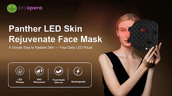 Prospera Panther LED Skin Rejuvenate FDA Approved Face Mask (1 Year Warranty)