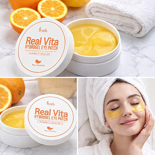 Prreti Set Of 2 Real Vita Hydrogel Eye Patch For Soothing (60 Patches)