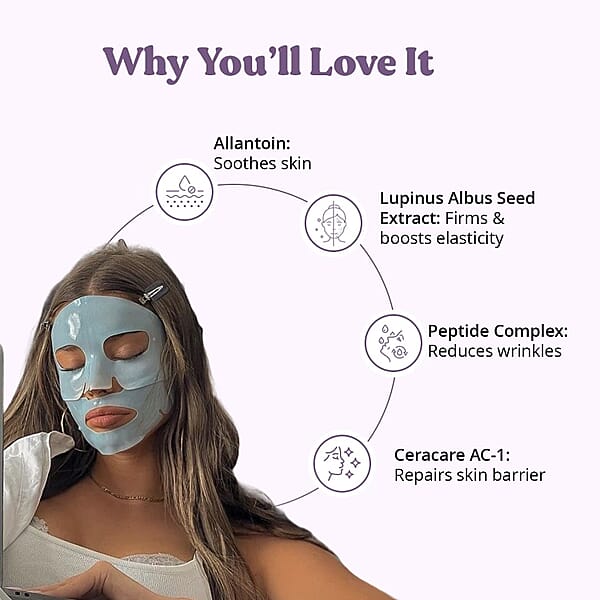 Purederm Set Of 6 Hydro Glow Marble Gel Mask (1pk X6)