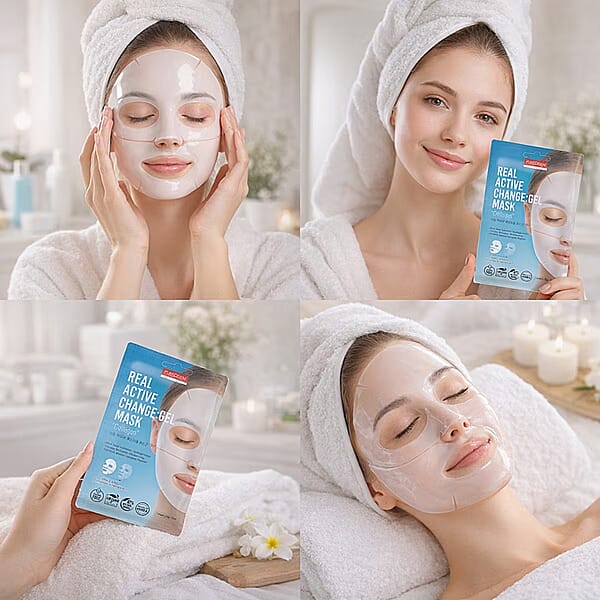 Purederm Set Of 6 Real Active Change (Collagen) Gel Mask (1pk X6)