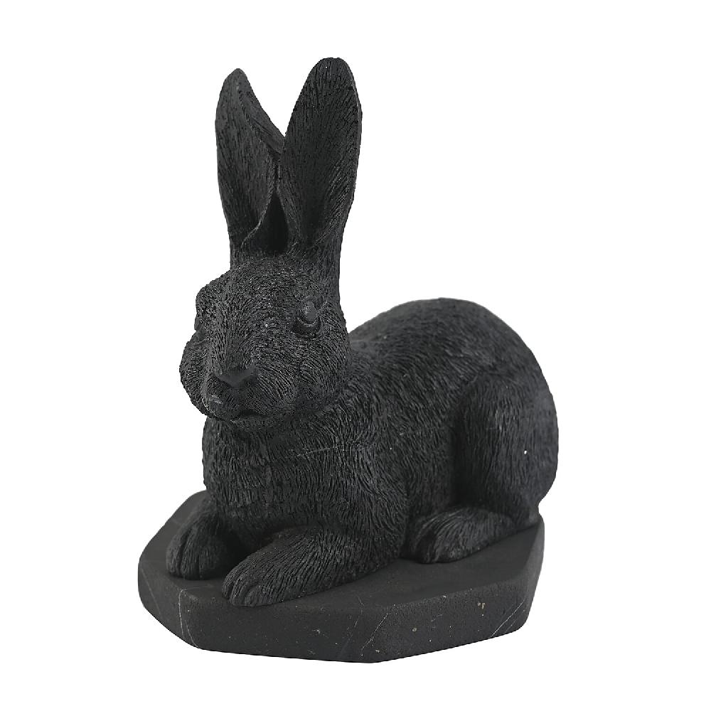 Rabbit Shungite Figurine Home Decor Figurine Decorative Figurine Living Room Decor