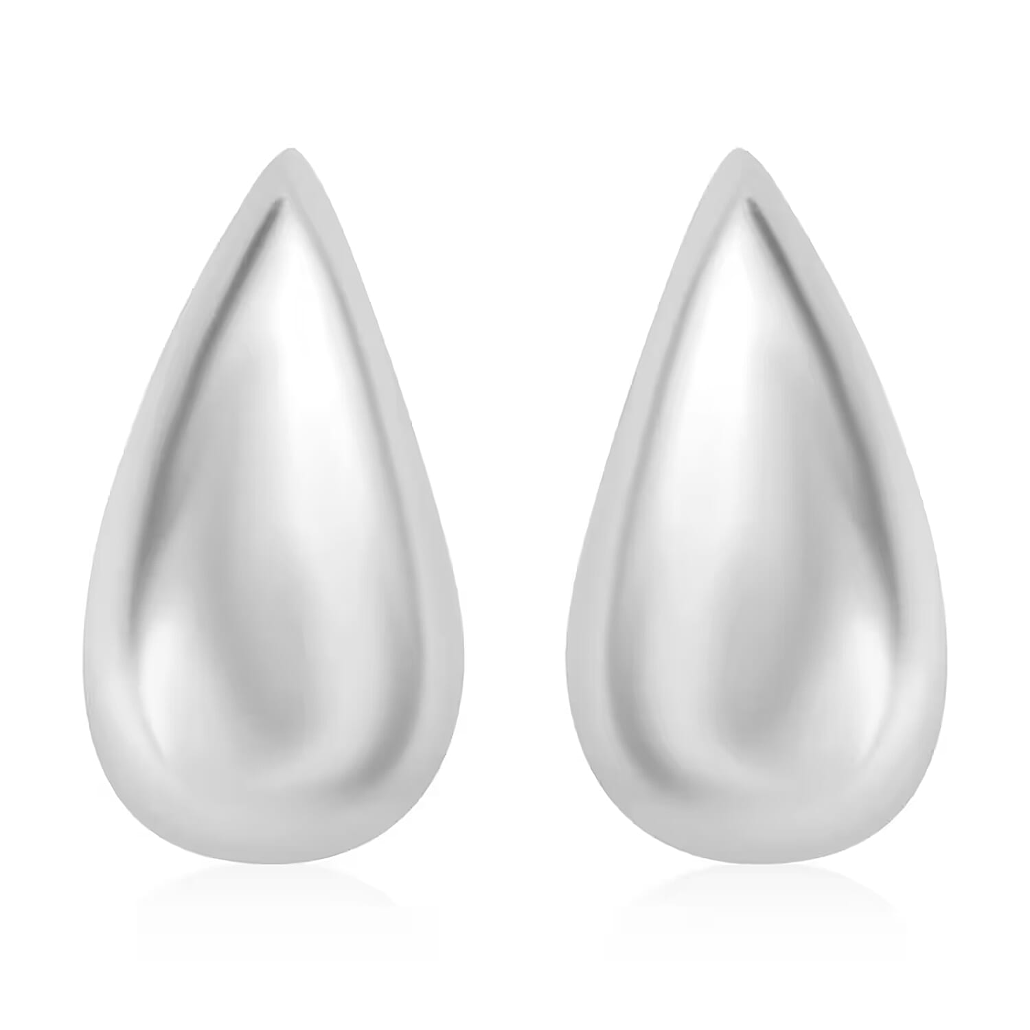 Raindrop Earrings In Platinum Over Sterling Silver 6.60 Grams