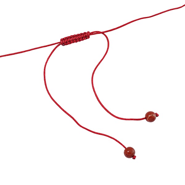 Red Glass Simulated Diamond And Red Jasper 105.15 Ctw Beaded Butterfly Necklace 17-22 Inches And Earrings In Goldtone