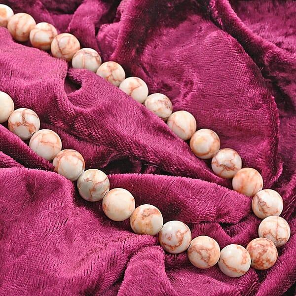 Red Mesh Work Jasper Beaded 300.00 Ctw Necklace 18 Inches In Sterling Silver