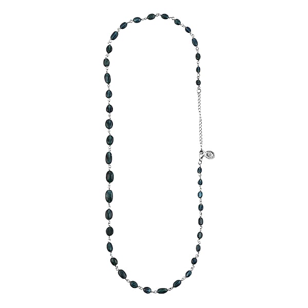 Rhapsody 950 Platinum AAAA Monte Belo Indicolite Beaded Necklace (18 Inches) 30.00 Ctw