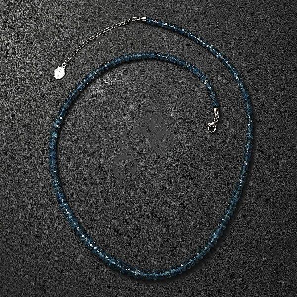 Rhapsody 950 Platinum AAAA Tatu Aquamarine Beaded Graduate Necklace (18-20 Inches) 70.00 Ctw