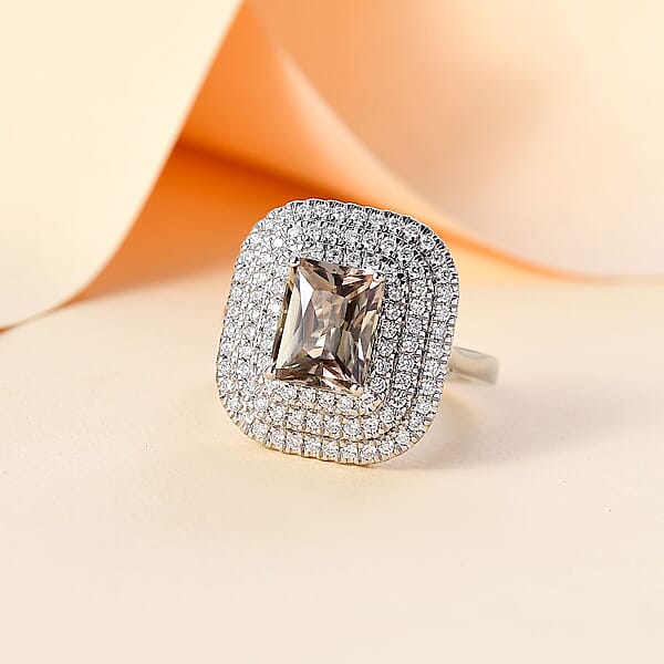 Rhapsody 950 Platinum AAAA Turkizite Diamond (E-F VS) Ring 3.59 Ctw