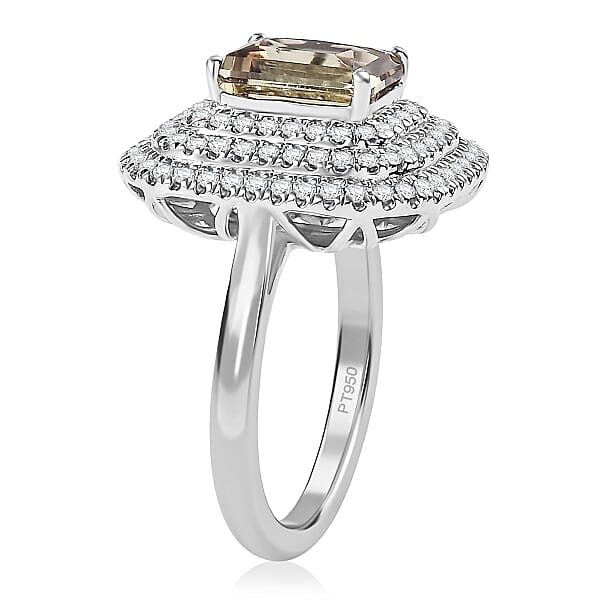 Rhapsody 950 Platinum AAAA Turkizite Diamond (E-F VS) Ring 3.59 Ctw
