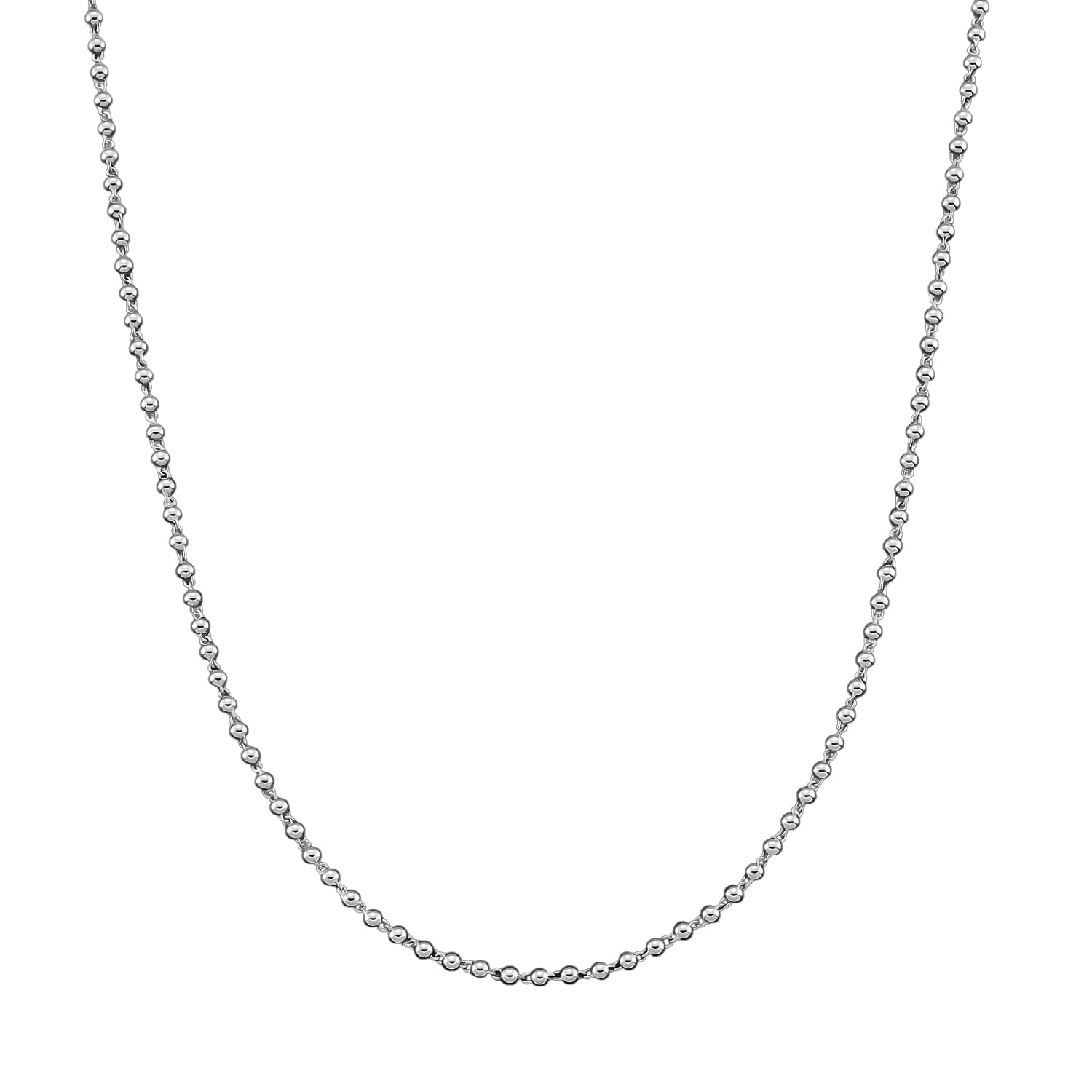 Rhapsody 950 Platinum Beaded Chain Necklace (18 Inches) (15.90 Grams)
