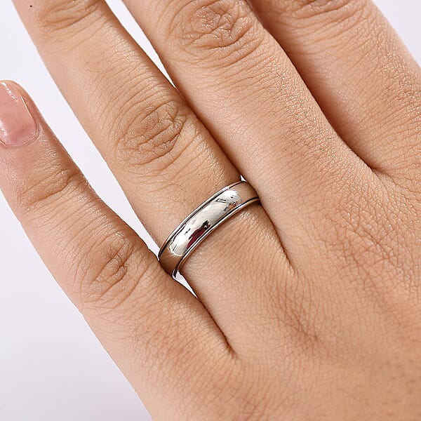 Rhapsody 950 Platinum Spinner Band Ring (6.65 Grams)