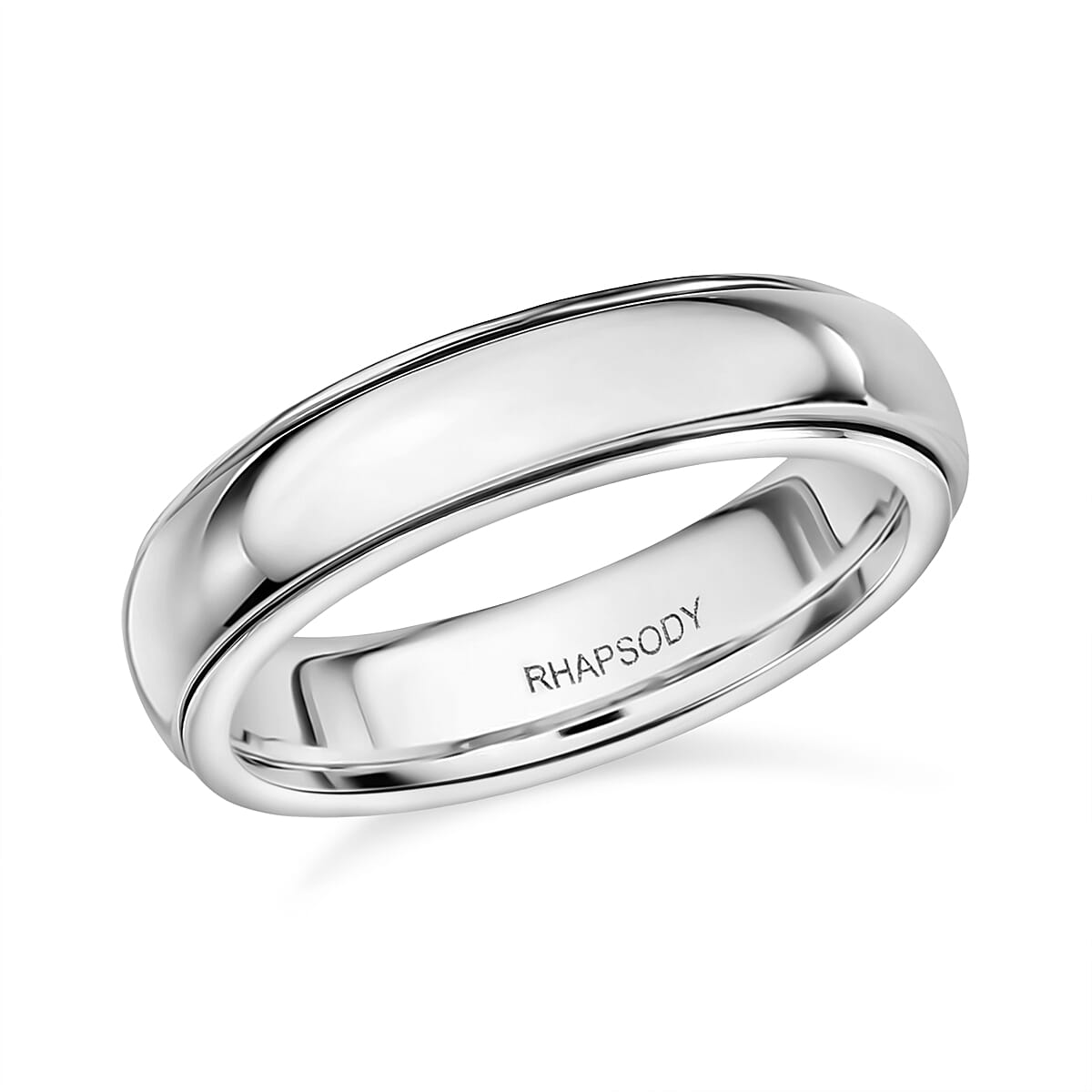 Rhapsody 950 Platinum Spinner Band Ring (6.65 Grams)