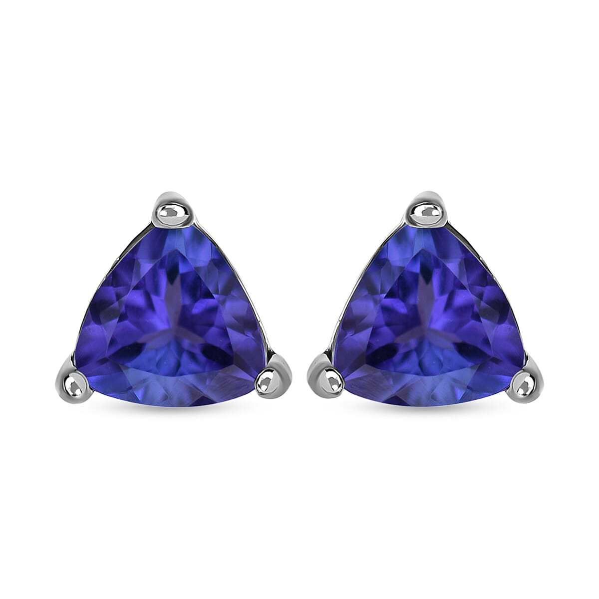 Rhapsody AAAA Tanzanite 2.70 ctw Solitaire Stud Earrings in 950 Platinum