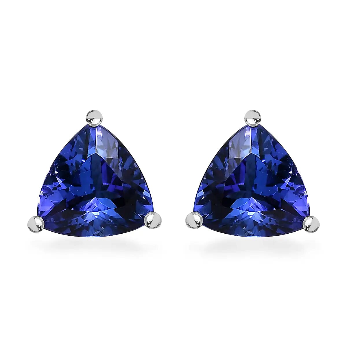 Rhapsody AAAA Tanzanite 2.70 ctw Stud Earrings in 950 Platinum