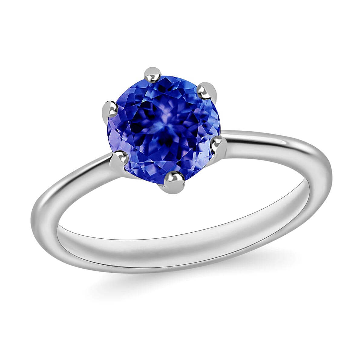 Rhapsody AAAA Tanzanite Solitaire Ring in 950 Platinum 1.45 ctw (Del. in 10-12 Days)