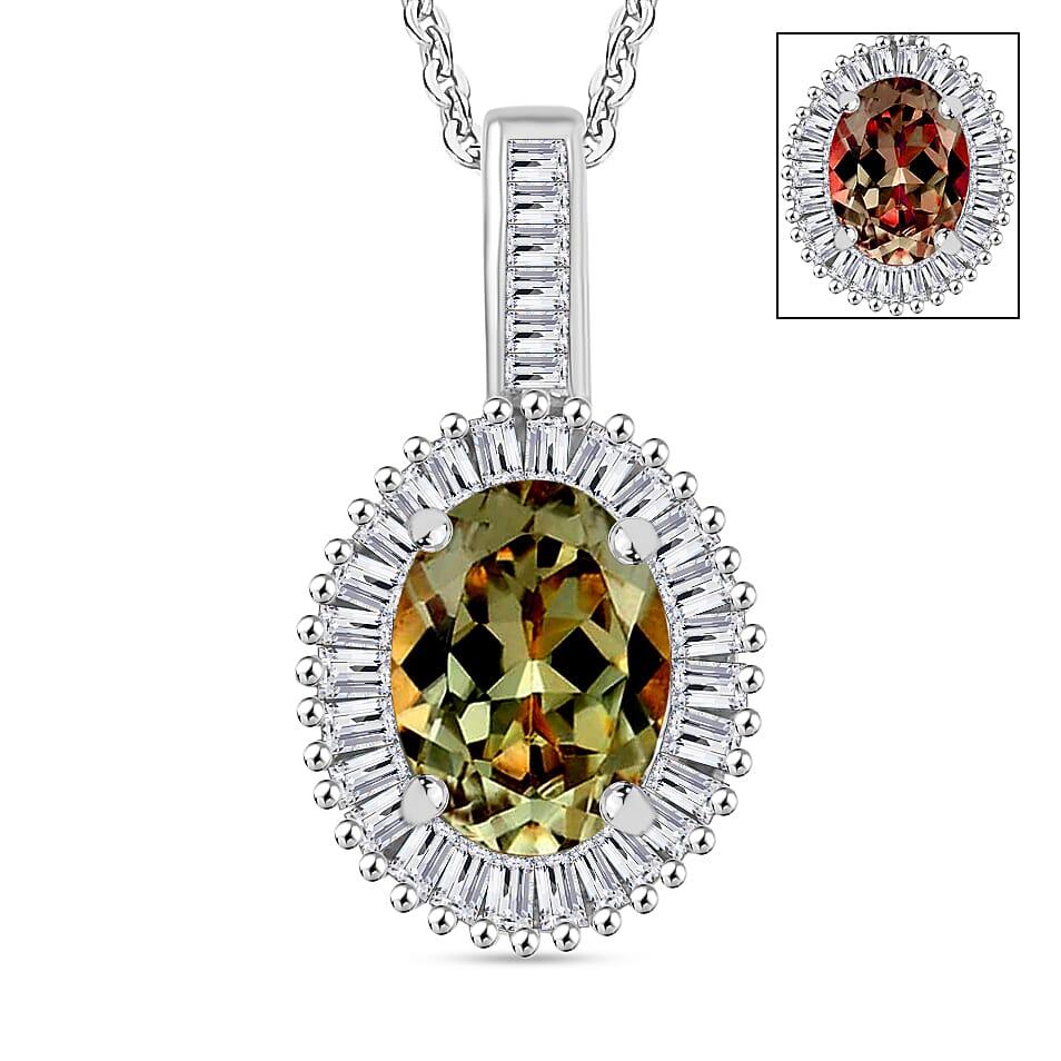 Rhapsody AAAA Turkizite and E-F VS2 Diamond 1.51 ctw Pendant Necklace 20 Inches in 950 Platinum (Del. in 10-12 Days)