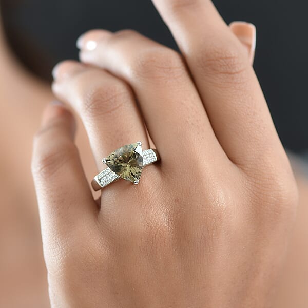 Rhapsody AAAA Turkizite Diamond Ring In 950 Platinum 5.20 Ctw
