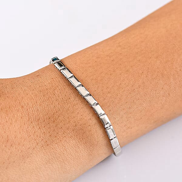 Rhapsody Bar Link Bracelet In 950 Platinum (6.50 In) 9.25 Grams (Del. In 10-12 Days)