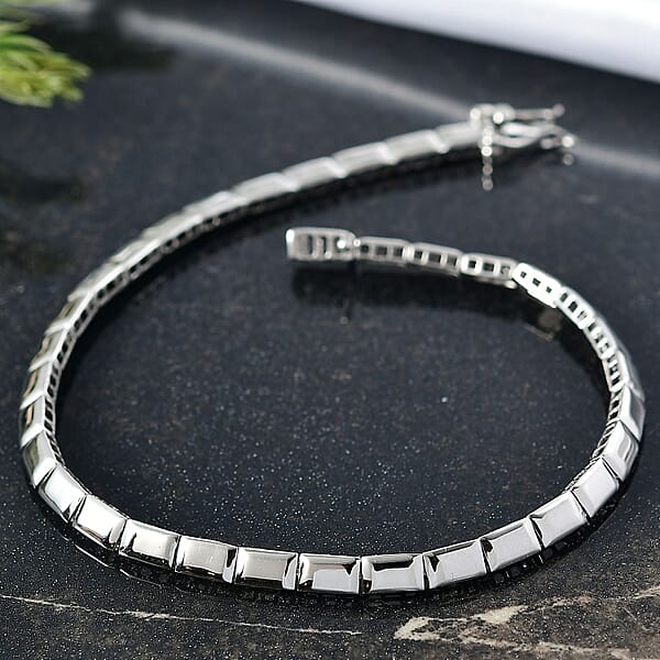 Rhapsody Bar Linking Bracelet In 950 Platinum (7.25 In) 9.30 Grams