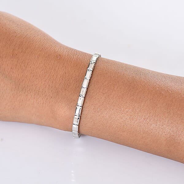 Rhapsody Bar Linking Bracelet In 950 Platinum (7.25 In) 9.30 Grams