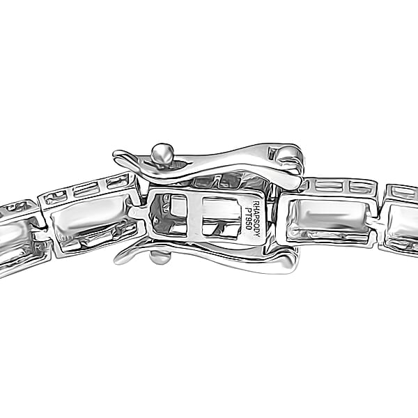 Rhapsody Bar Linking Bracelet In 950 Platinum (7.25 In) 9.30 Grams